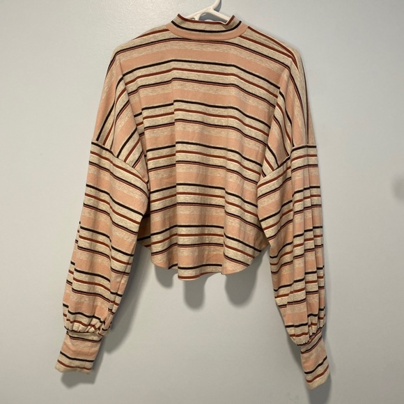 Free People Steph Tee in Heater Pastel Combo Size Small S Oversized Lagenlook - Picture 6 of 7